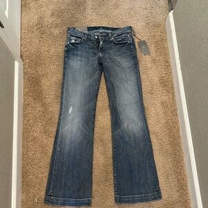 7 For all mankind dojo flare legs trouser size 29 new with tags